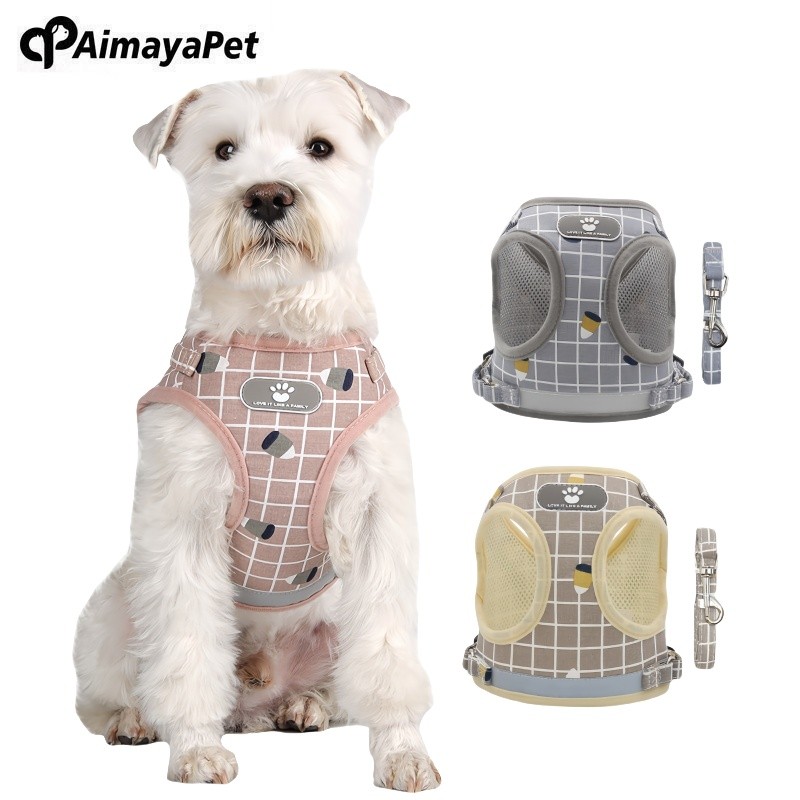 AimayaPet Cat Dog Vest-style Shoulder Strap Traction Rope Tali Kucing ...