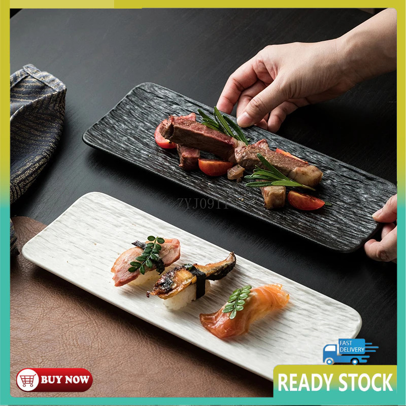 Rectangular Japanese Sushi Plate Western Food Flat Serving Platter ...