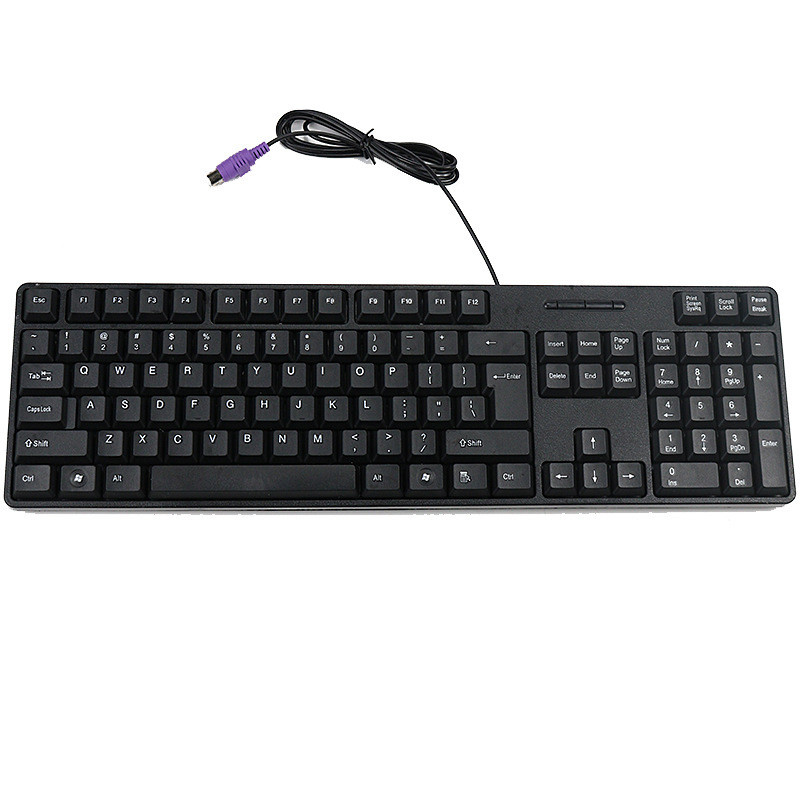 PS/2Round Port Keyboard Desktop Computer Wired Round Head Round ...