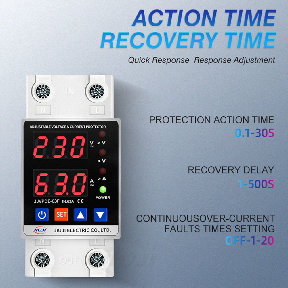Overvoltage Over Current Protection Device Dual Display Intelligent ...