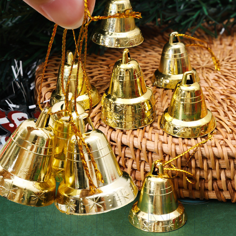 [ Merry Christmas ] Christmas Mini Golden String Bells - Gift Box DIY ...