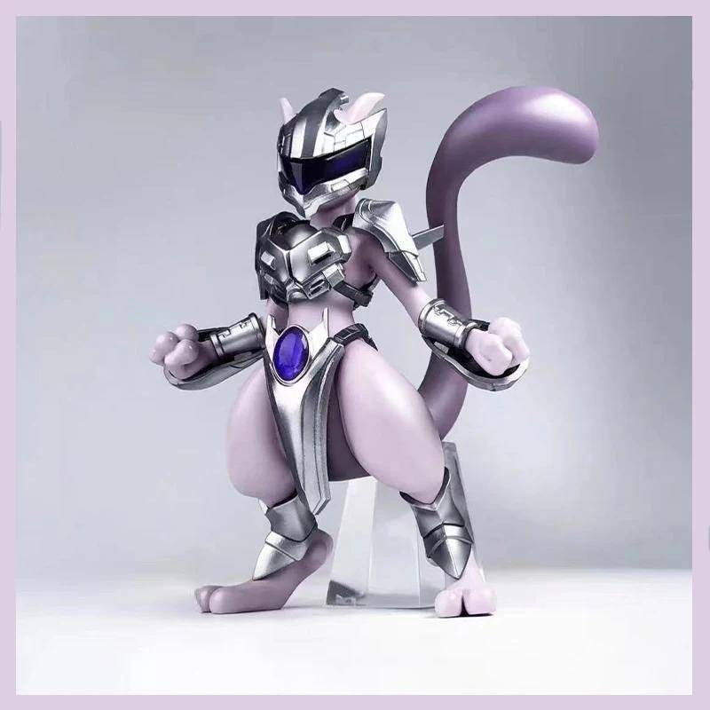 11cm Pokemon Anime Figure Mewtwo Figure Steel Mewtwo Action Figurine ...