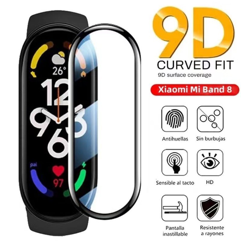 3D Curved Edge Screen Protector for Xiaomi Mi Band 10 9 8 7 6 5 4 3 ...