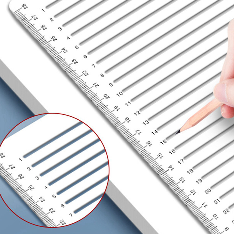 Line Drawing Ruler Plastic Rulers Horizontal Lines Measurement ...