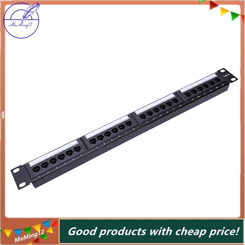 [MaMing] UTP 24 Port Rj45 Patch Panel Rack Cable Wall Mounted Bracket ...