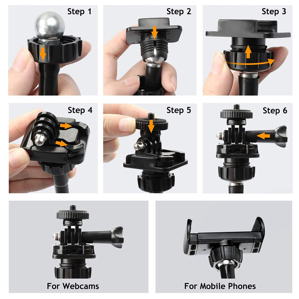 Enhanced Desk Flexible Gooseneck Stand Rack Gooseneck Clamp Webcam ...