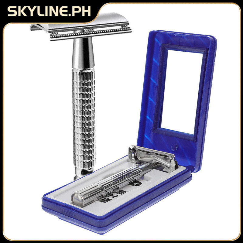 Classic Retro Shaver Stainless Steel Manual Shaver Double Edge Safety ...