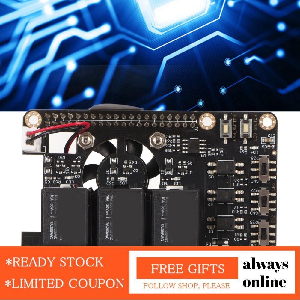 Alwaysonline Power Relay Board Expansion Module Up To 10Amp 250VAC PCB ...