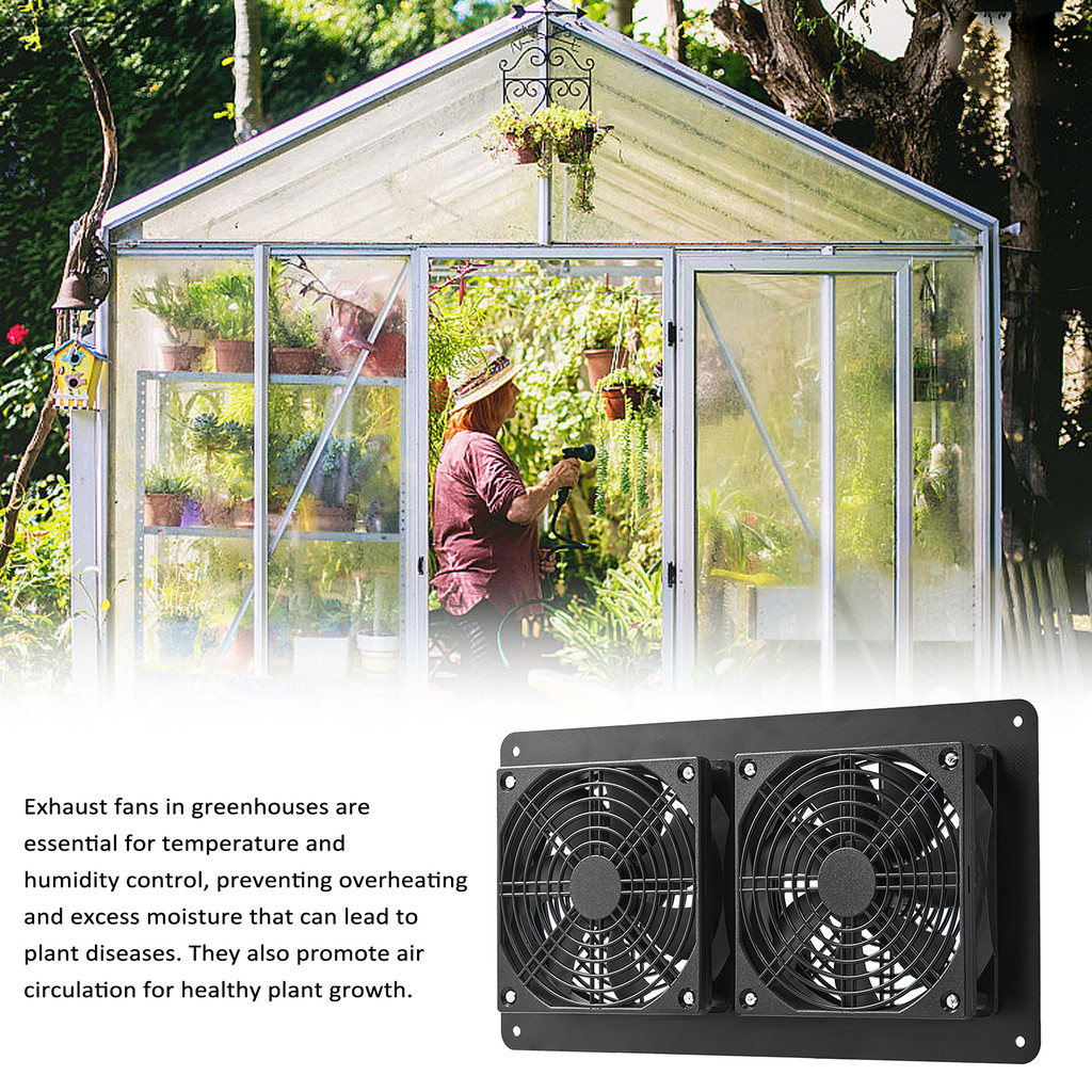 Solar Powered Fan, 20W Solar Panel & Dual Exhaust Fan Kit, So New927 ...