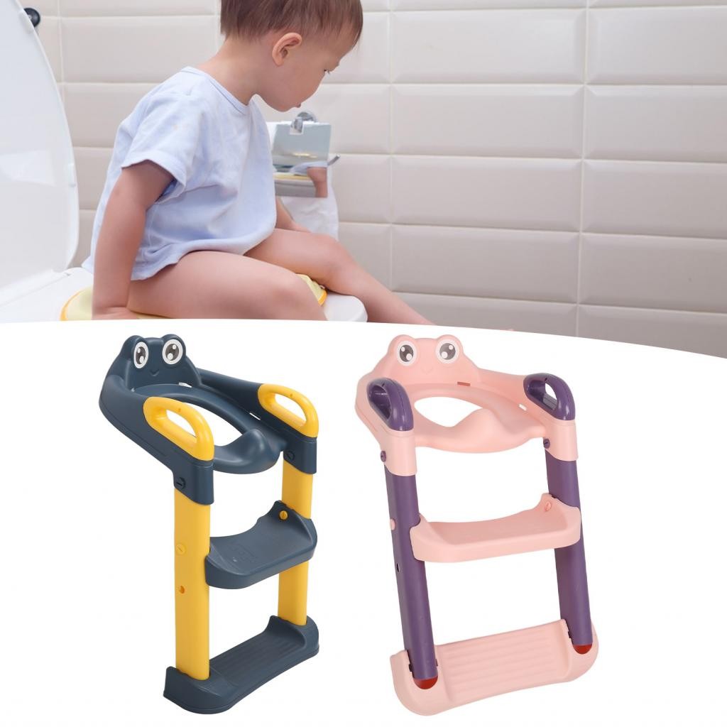 Henye Potty Step Stool Folding Training Toilet Ladder Seat Adjustable