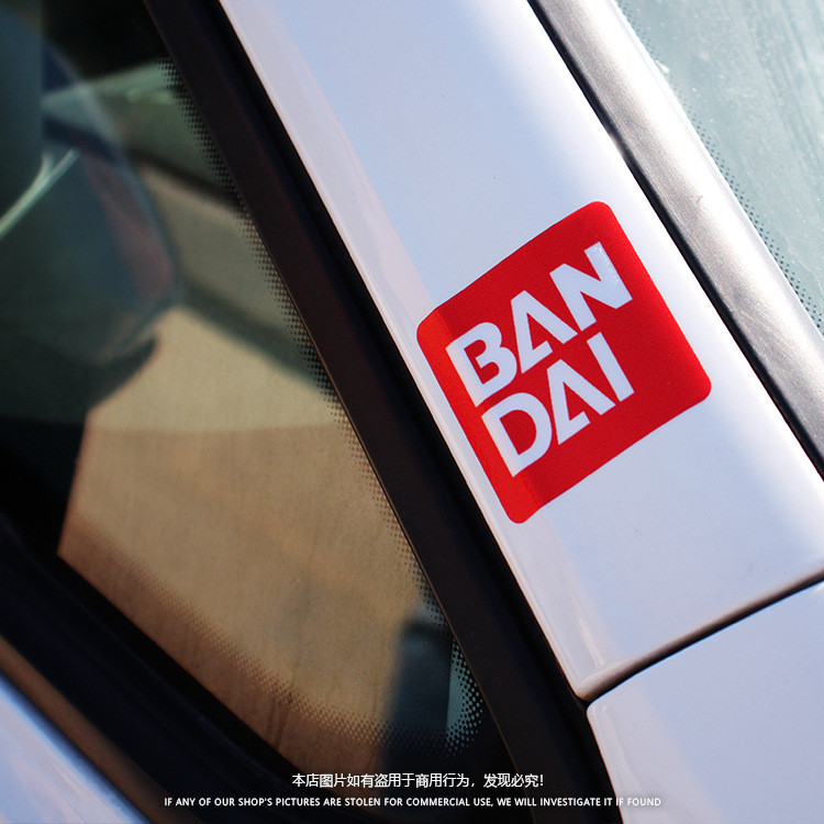 BANDAI Car Stickers Bandai JDM Car Stickers Gundam Reflective Stickers ...