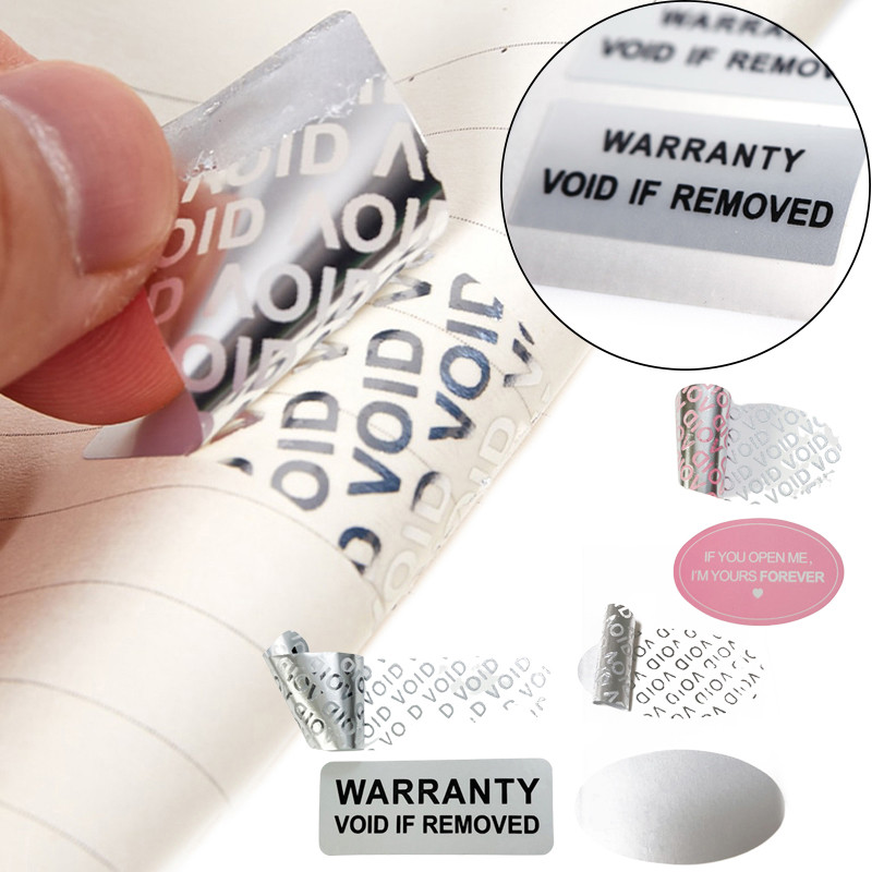 GMARTY 100Pcs Warranty Protection Sticker Security Seal Brittle Paper ...