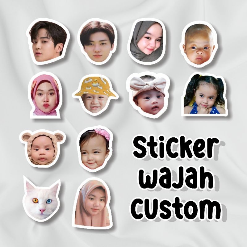 【30pcs】 Customized personalized photo stickers | custom photo+name ...