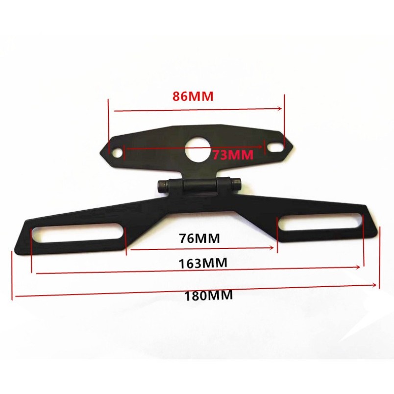 Motorcycle Tail Light Universal License Plate LED Rear Brake Lamp For