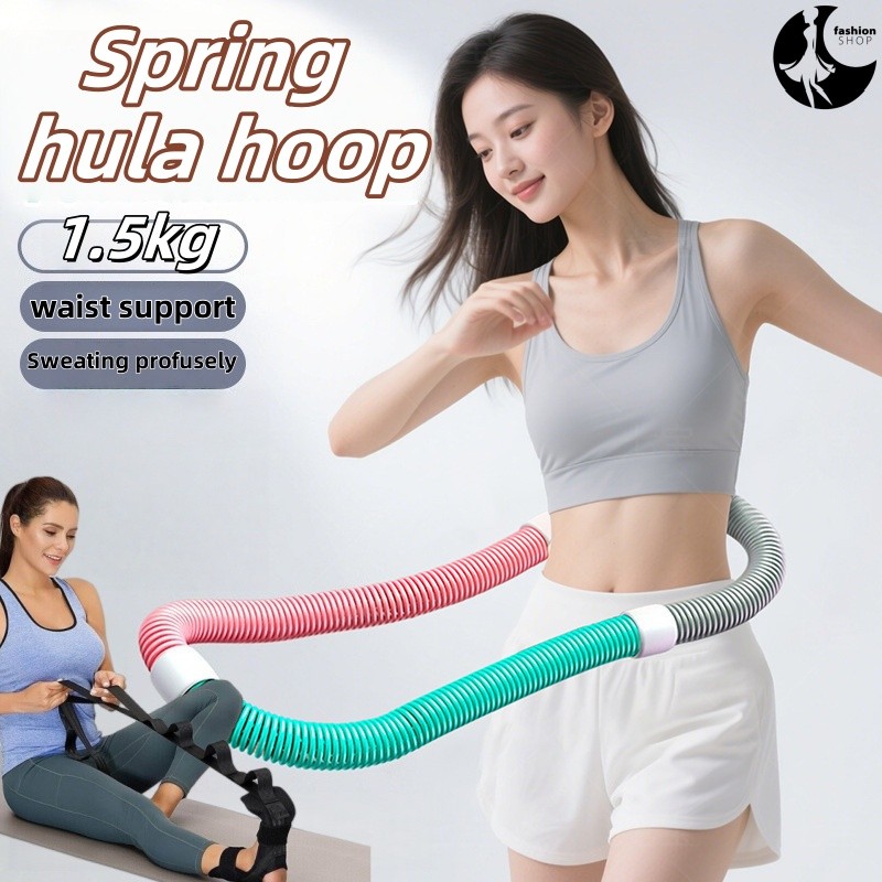 Hula Hoop Spring Belly Exercise Tool Foldable Female Abdominal Weighted ...