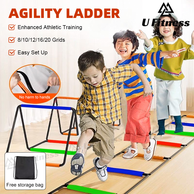 Multi-functional butterfly agility ladder hurdle frame children's ...