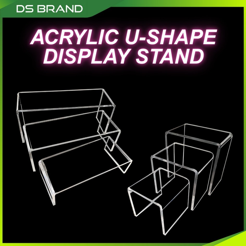 U-Shape/N-Shape Acrylic Display, Shoe/Book Display Rack & Decorative ...