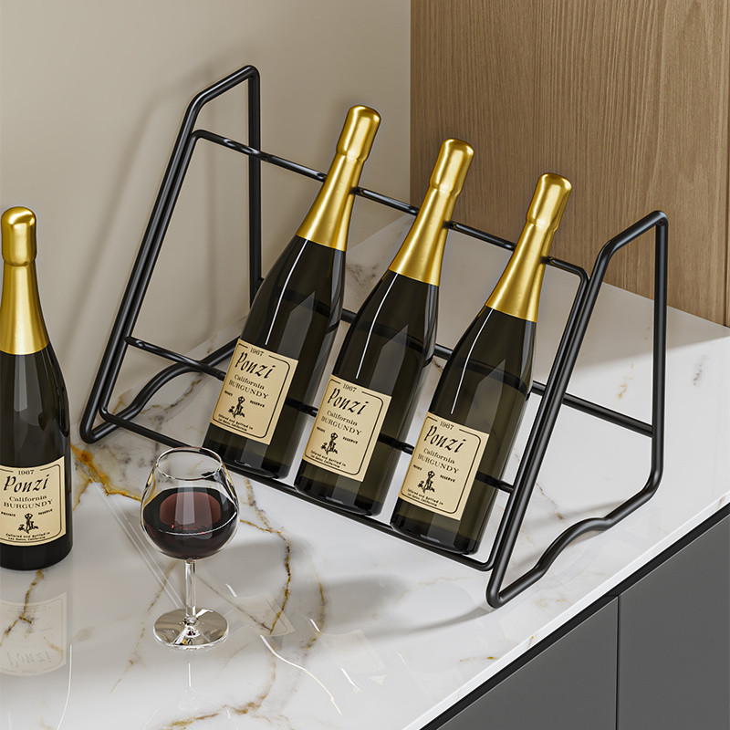 Light Luxury Red Wine Rack Ornament, Wine Cabinet Home Slanted Wine ...