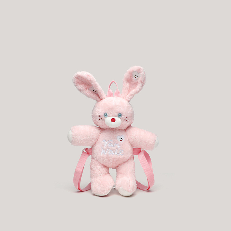 HENGJINGYX New Style Plush Rabbit Bag Cartoon Doll Niche Backpack Cute ...