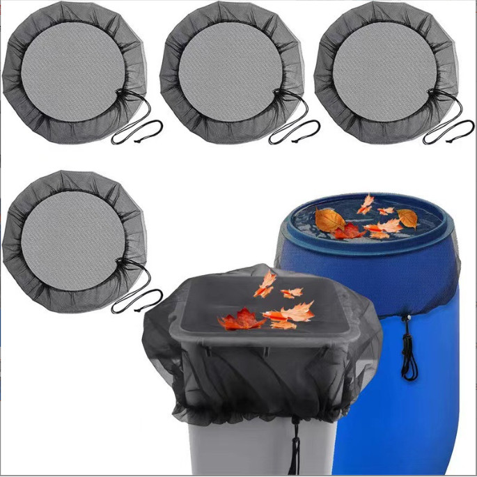 Rain Bucket Net Cover Water Tank Drawstring Net Cover Outdoor Garden ...