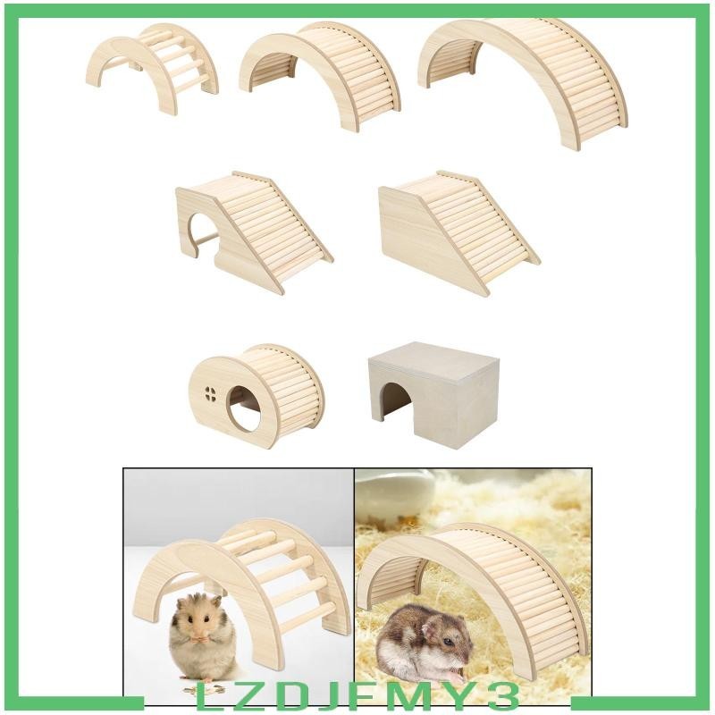 Picture of [Lzdjfmy3] Hideout for small animals Made of wood, hamster hut, toy ...