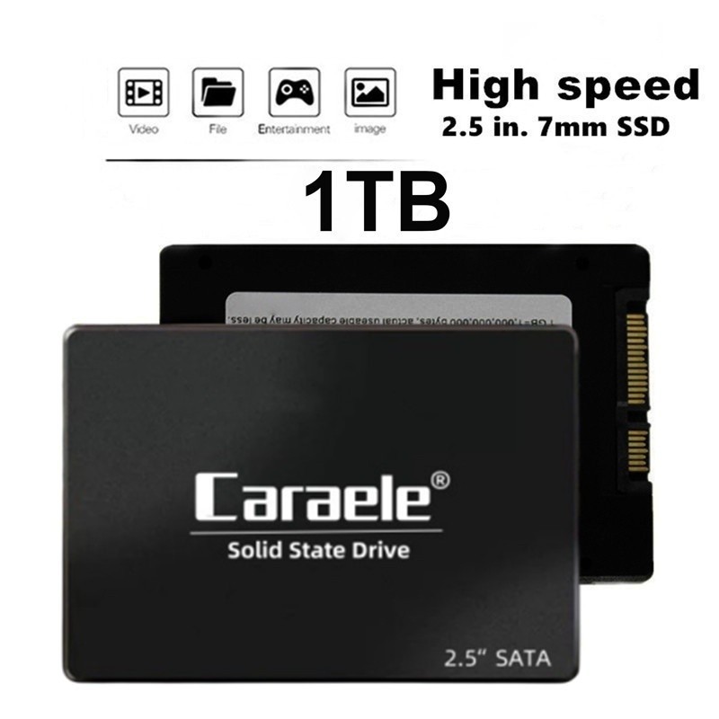 RQ+＞Caraele SSD 1TB Hard drive disk sata3 2.5 inch ssd TLC 500MB/s