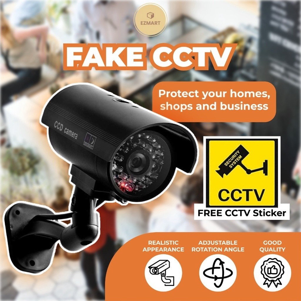 Fake dummy simulation led CCTV wireless security camera Anti Theft ...