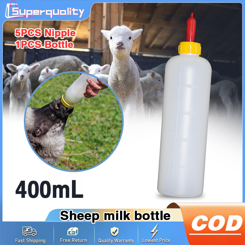 400Ml Lamb Goat Milk Drinker Bottle with Soft Nipple Pacifier for ...