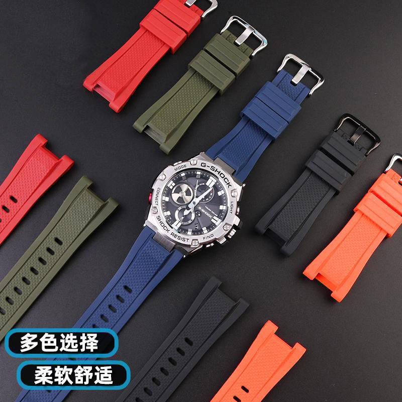 Watch Strap Casio G-shock Casio Heart Of Steel Silicone Watch Strap Gst 