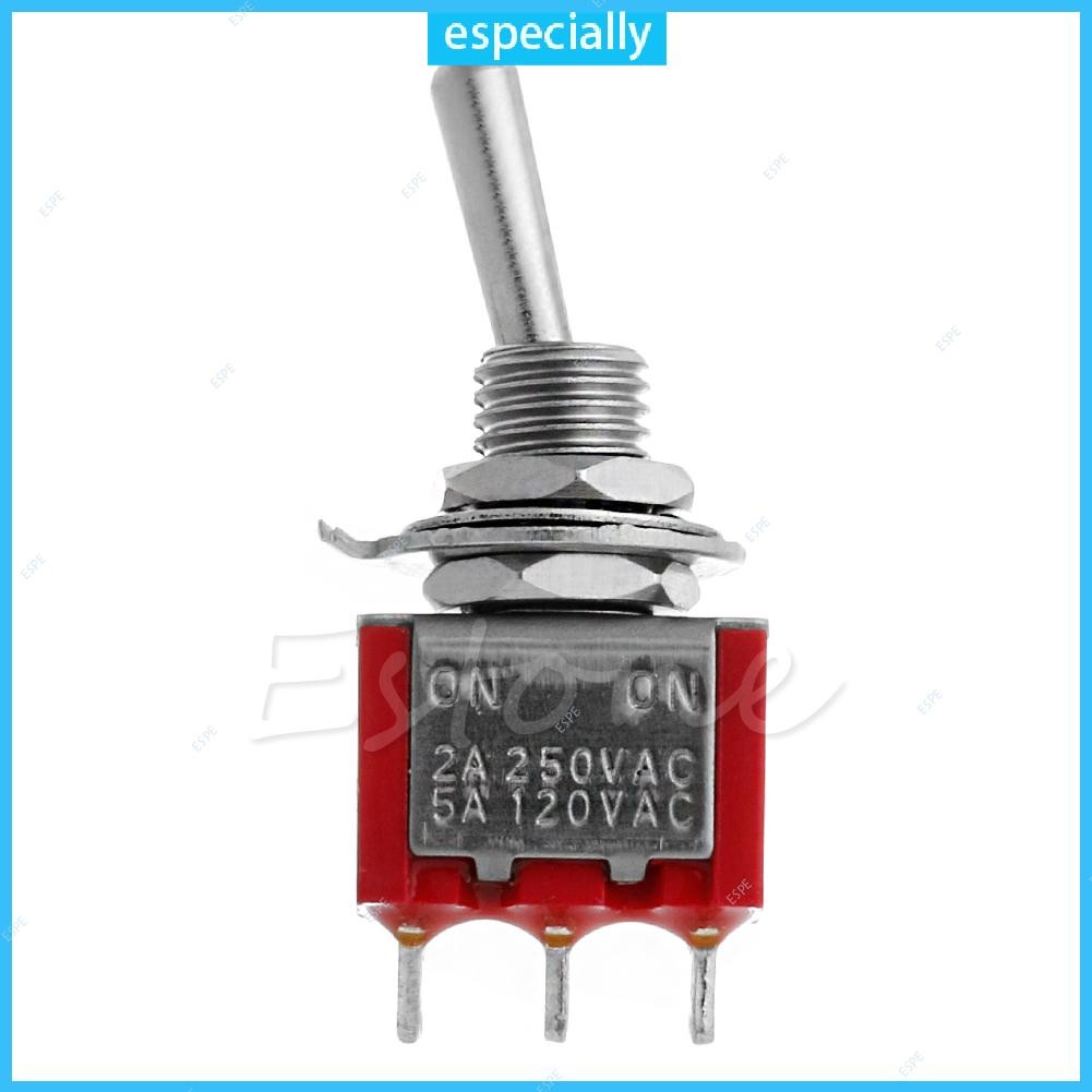 ESP Rocker Toggle Switch SPDT 3 Pin 2 Position ONON Metal Bat Switch