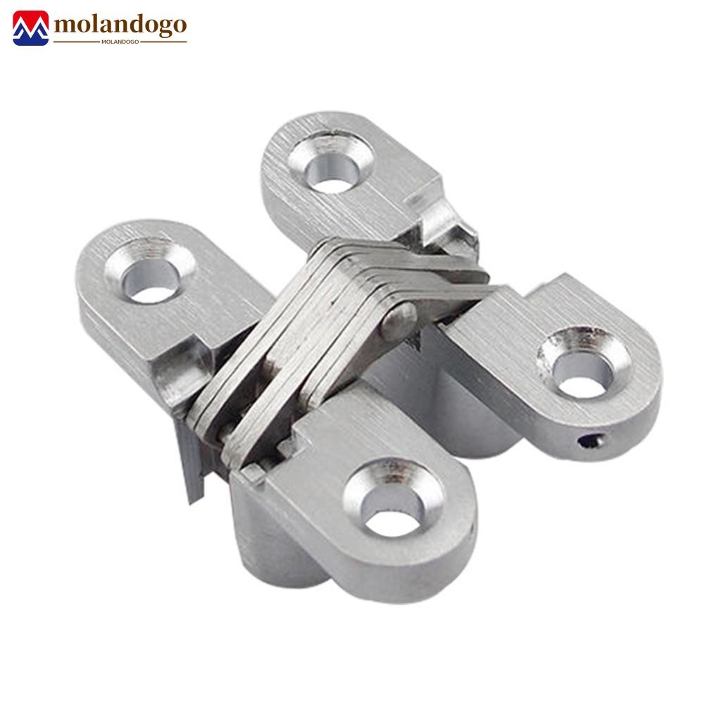 MOLANDOGO 2Pcs/Set Stainless Steel Hidden Conceal Hinge with Screws ...