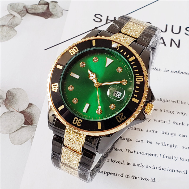 2024 Fashion Sports New Carved Diving Green Submariner Lao Series