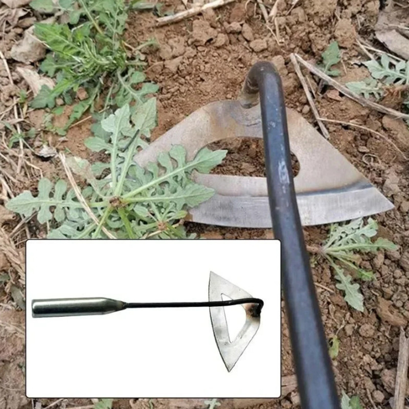 Steel Hardened Hollow Weeding Hoe Handheld Rake Planting Vegetable Farm ...