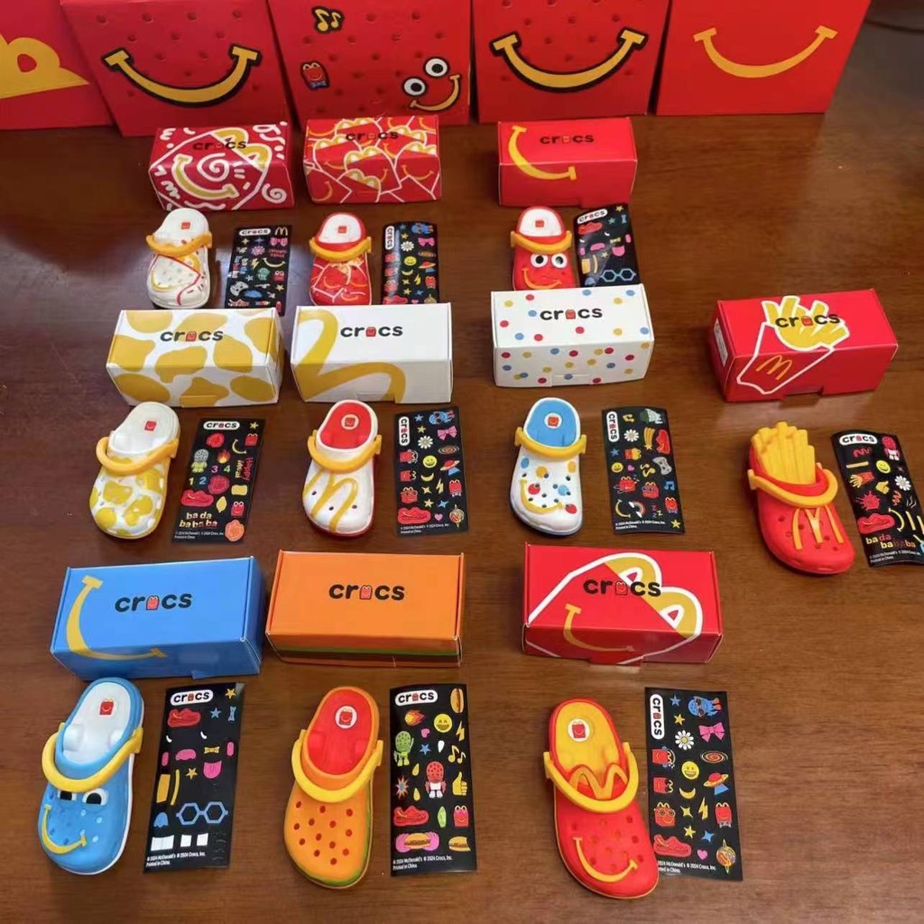 New 2024 McDonalds Crocs Happy Meal Mcdo Crocs Keychain Crocs Toy ...