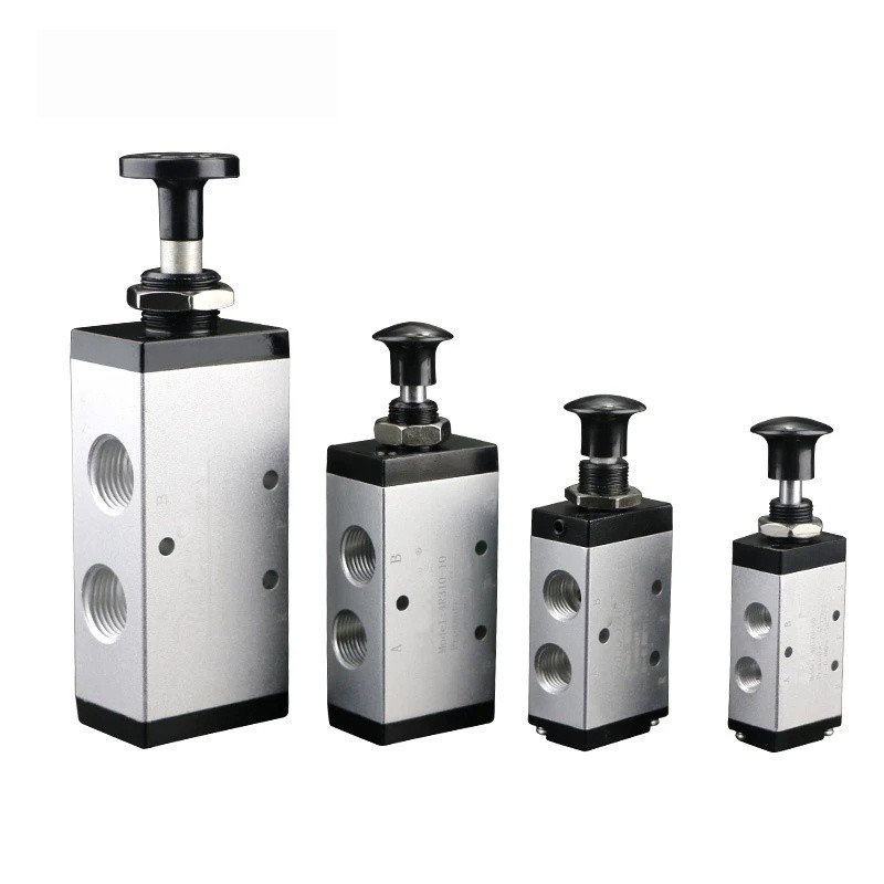 5 Way 2 Position Pneumatic Hair Hand Lever Operated Valve Solenoid Port