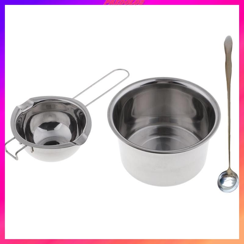 [Predolo2] 3pcs Stainless Steel Melting Pot Double Boiler & Long Spoon
