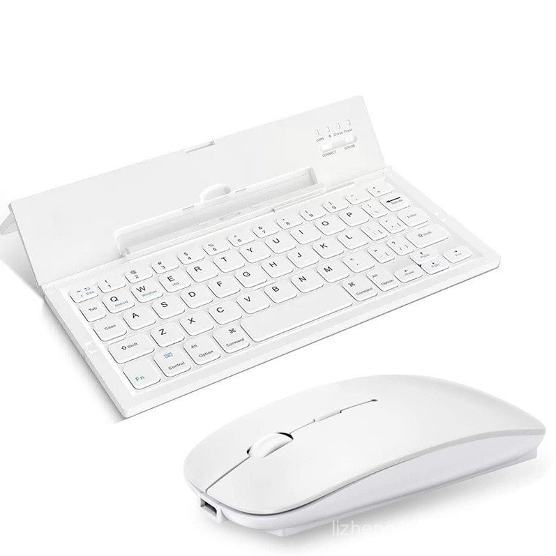 Three Folding Bluetooth Keyboard DualMode Charging Mouse Suit Metal