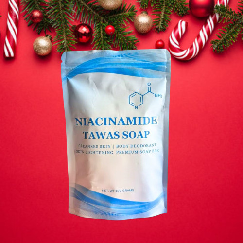 NIACINAMIDE TAWAS SOAP Cleanses Skin Body Deodorant Skin Under Arm