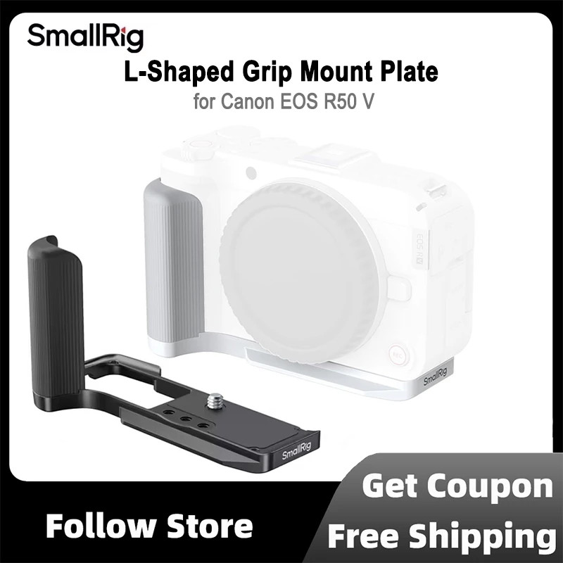 SmallRig Camera Cage L-Shaped Mount Plate with Handle for Canon EOS R50 ...