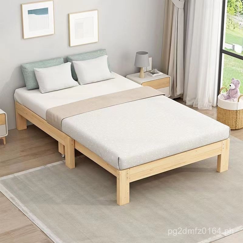 Small Sofa Bed Single Bed Extendable Bed Solid Wood Multifunctional ...