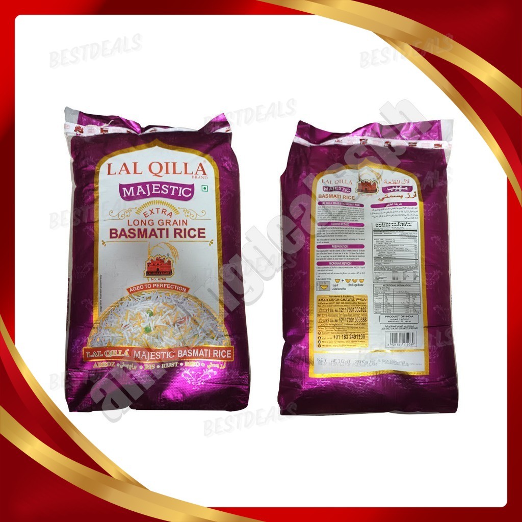 20kg TWENTY-KG (pearly white grain) 20KG BIG BAG Lal Qilla Majestic ...