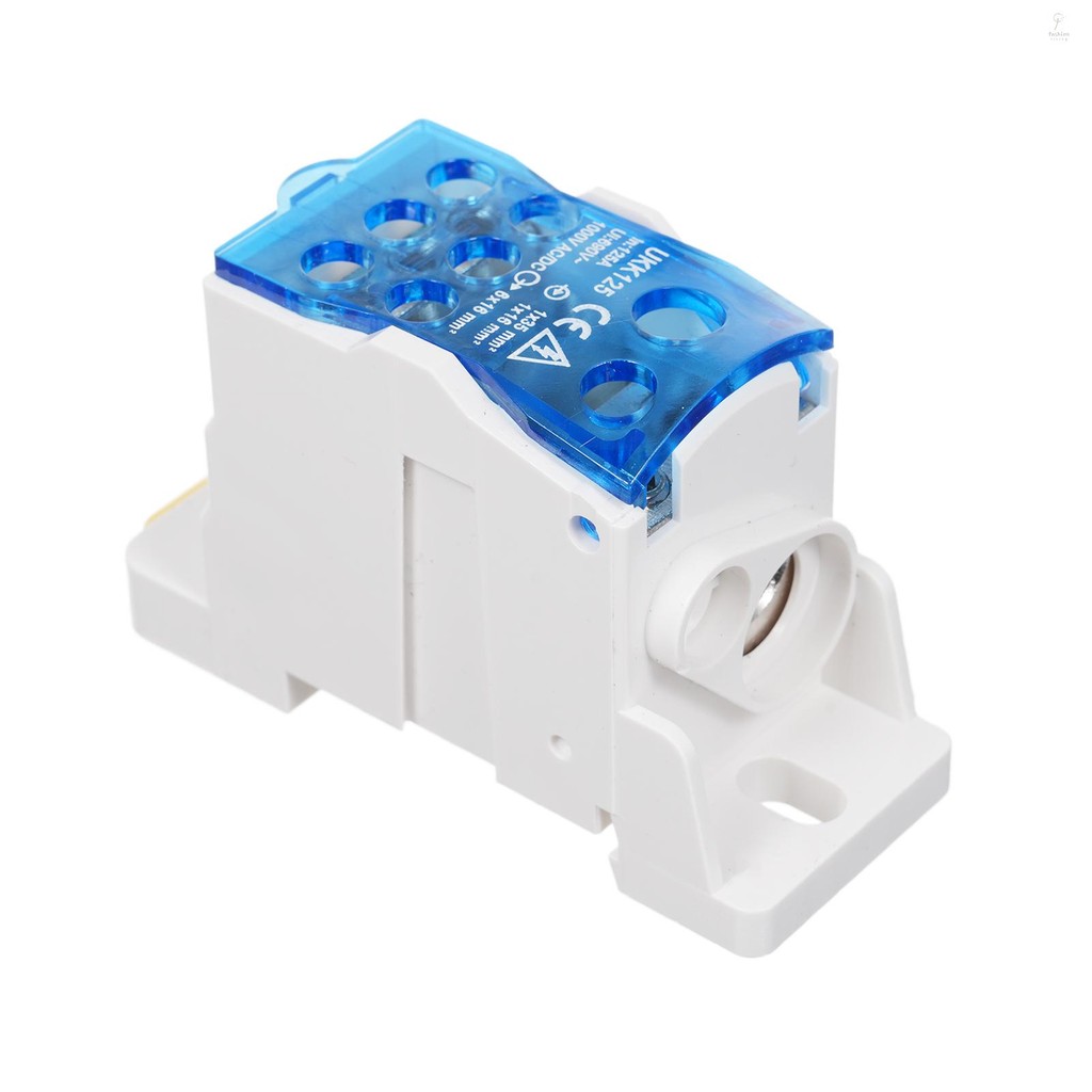 1 Pack 6 Positions Screw Terminal Strip Blocks with Cover Junction Box ...
