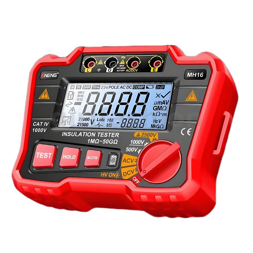 ANENG MH16 Digital Multimeter Insulation Tester 500V/1000V/2500V High ...