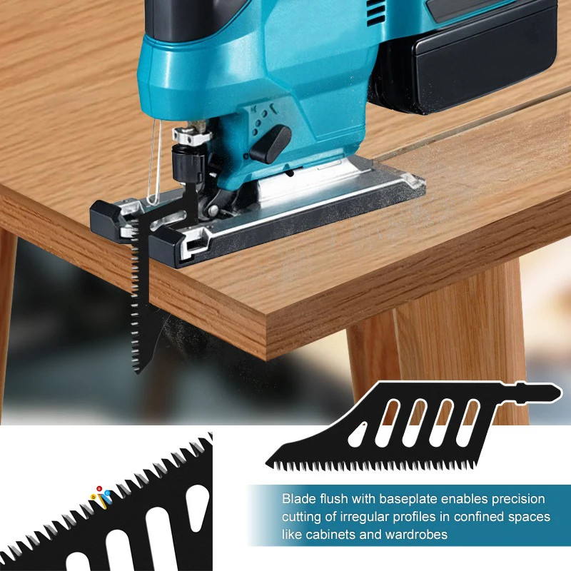 Jigsaw Blade Anti-Splinter Curve Saw Blade Heavy Duty Quick-Cut ...