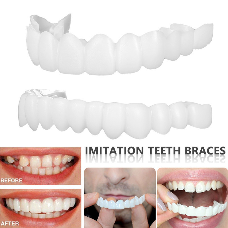 New Dental Perfect Fit Teeth Fake Tooth Cover Adjustable Temporary ...