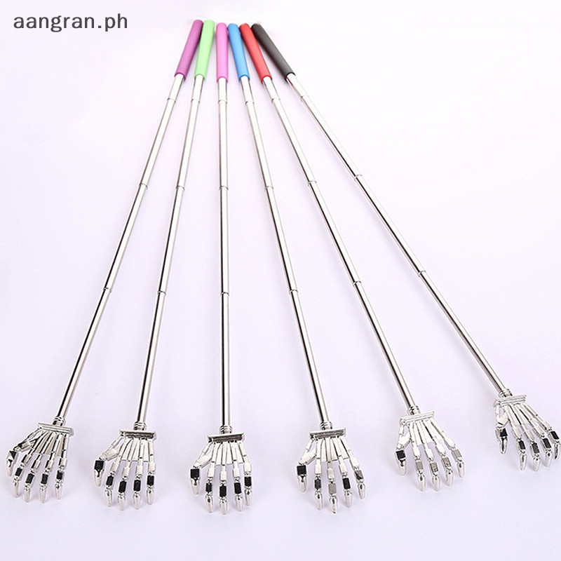 aangran Stainless Steel Back Scratcher Telescopic Machine Hand Metal ...