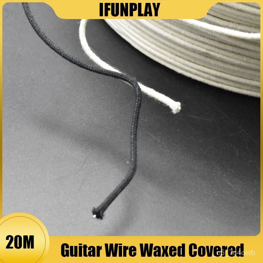RQ20 Meter Waxed Covered Pre-tinned 7-strand Pushback Vintage-style ...