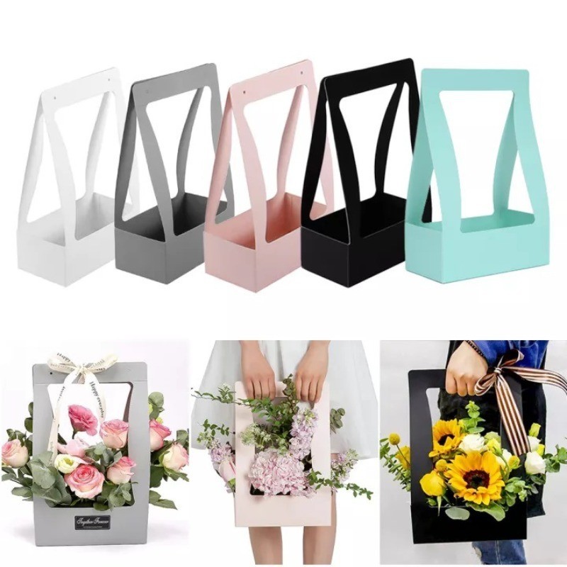 Handheld flower box, fresh flower packaging box, rose flower ...