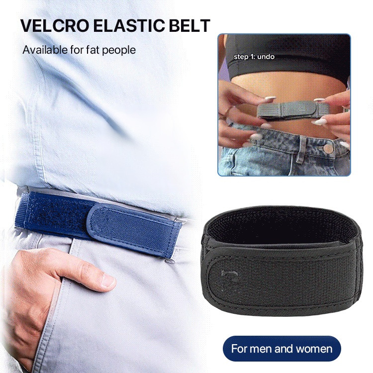 [Free Your Hands/NoBuckle Belt] Velcro Elastic Belt/魔术贴弹力腰带/Free