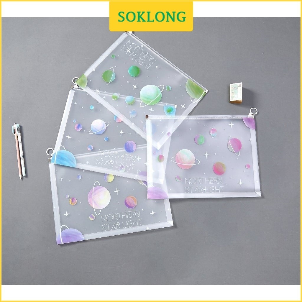 Clear plastic bag for documents with zipper for test papers and ...